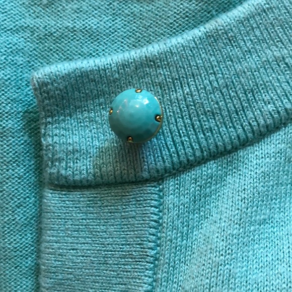 KATE SPADE New York Tiffany blue cardigan sweater - Picture 6 of 10